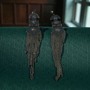 Cute Bronze Tassel Earrings